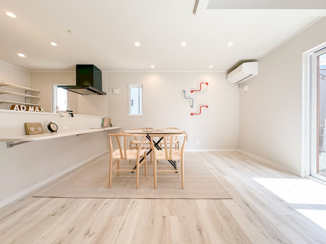 お家アスレチックがある吹抜けリビングのお家