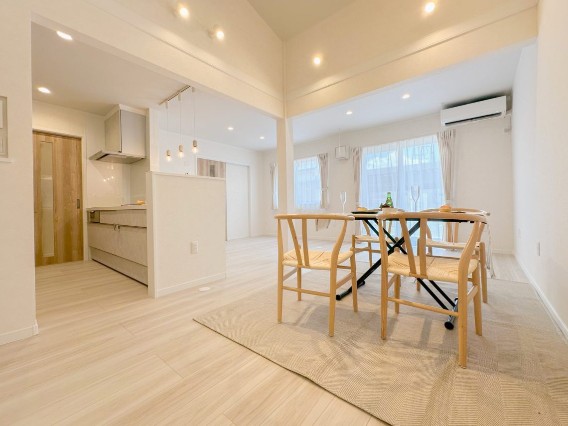 リビング直結型のロフトがある39坪4LDKの平屋