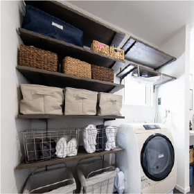 オシャレと便利な造作棚